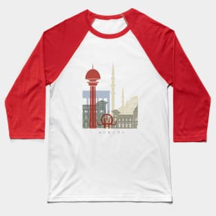 Ankara skyline poster Baseball T-Shirt